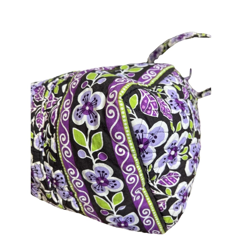 Vera Bradley (2011) Retired Plum Petals Pattern Travel Duffel Bag Boho Chic Y2K - Picture 5 of 12